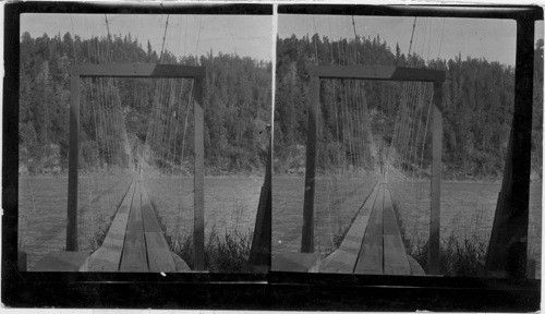 Suspension Bridge. Curry, Alaska