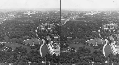 The Capitol and Cong. Library from the Monument