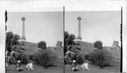 Lucknow’s Memorial to Sir Henry Lawrence and heroes who died in ‘37 (View N. W.). Eastern India