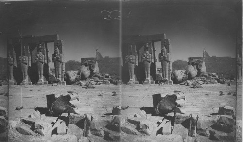Fallen Statue of Ramses II. The Ramesseum Thebes, Egypt