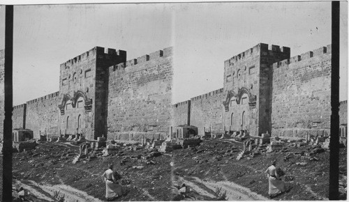 Walled-up Golden Gate, Jerusalem, Palestine