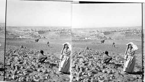 Jerusalem from Mt. Scopus, at the northeast; showing nearly the whole city, Palestine