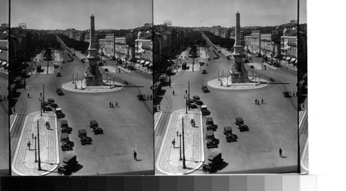 The Avenida de Liberdade, the finest thoroughfare in Lisbon