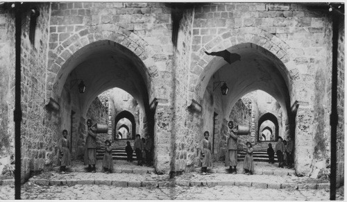 The street of Arches Jerusalem Palestine