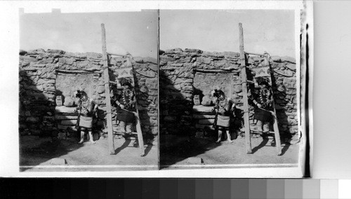 Native dress among the Hopi Indians. Arizona