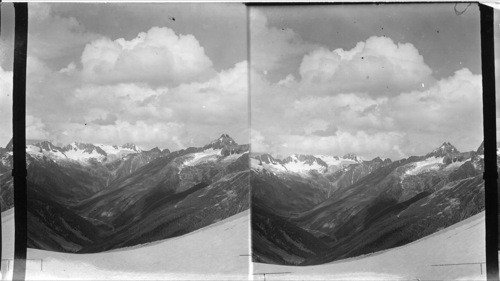 Rogers Pass from Asulkan Glacier. Canada