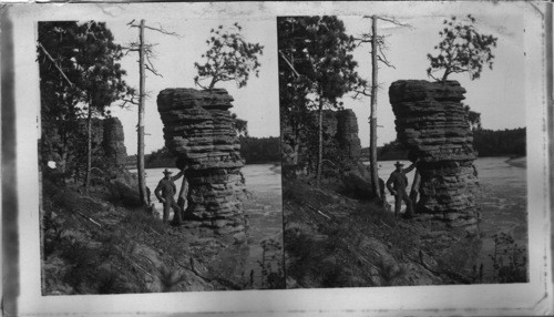 Chimney Rock. The Dalles of the Wisconsin River