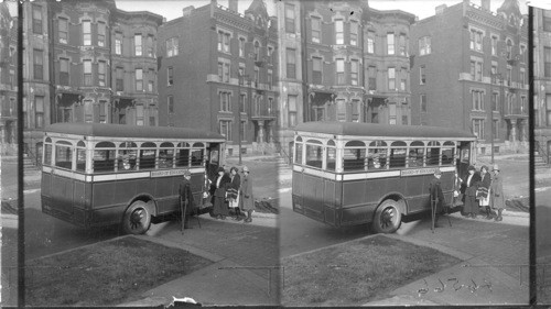 Bus for bringing and returning crippled children to and from their homes, Chicago