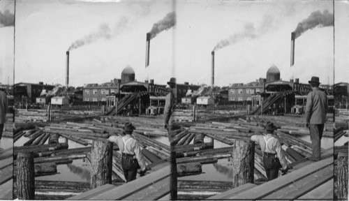 The Great Lumber Mills, Salmon Bay, Washington