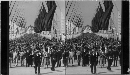 North on Avenue of Flags. A Century of Progress