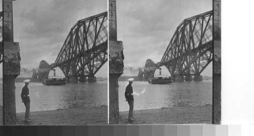 The forth bridge. Near Edinburgh, Scotland