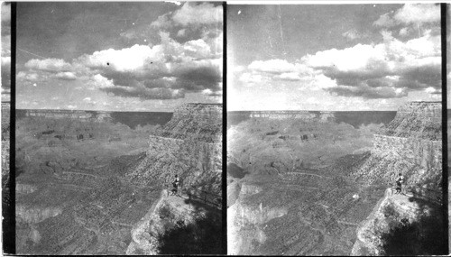 From a point below the lookout house (at Bright Angel Camp) a little east of north to Zoroaster. [1 of 220 similar Grand Canyon - Landscapes images]