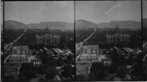 Salt Lake City north from Newhouse Hotel, Utah