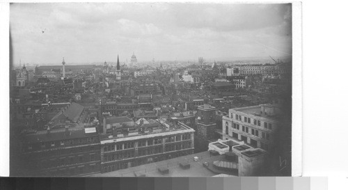 Bird's eye view of London