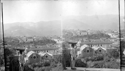 Miraflores, old home of Pies Castro, seen from the Calvario, Caracas, Venezuela