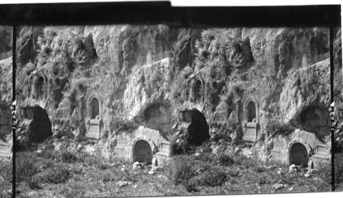 Votive niches in Face of Cliff, Source of Jordan, Banias, Syria