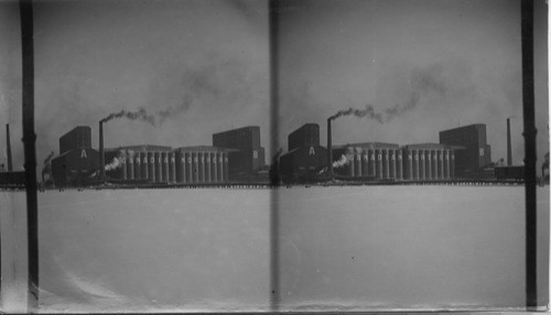 Steamer Huronic leaving Fort William Harbor for trip across Lake Superior, Ontario, Canada