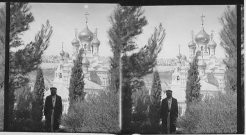 Russian Church on the Mount of Olives. Jerusalem. Palestine