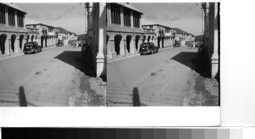 Island of St. Croix, Christianstad: Street scene in the chief town of the island