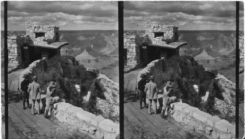 From Bright Angel Camp. North to Lookout House and to Bright Angel Canyon, Grand Canyon