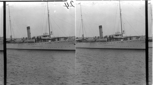 Mayflower Boat soaring out at the Navy Yard, Wash., D.C. - Pres. Coolidge & party on Board