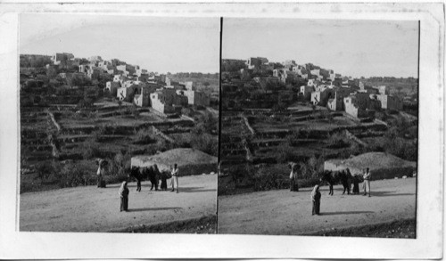 General views of the village of abu Gao. Palestine (possiby - Abu Gha - Mesopotamia)