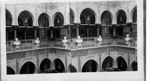 Balcony in Court of waiting room. Gov. Winter Palace, City of Algiers