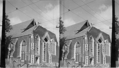 Ruins of a Church After the Earthquake - Jamaica