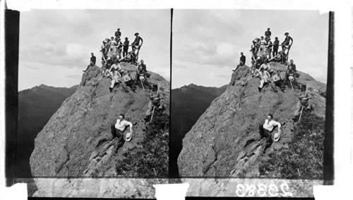 Government Signal Station on Beljelica Peak. Wash. Mt. Rainier National Park, Wash