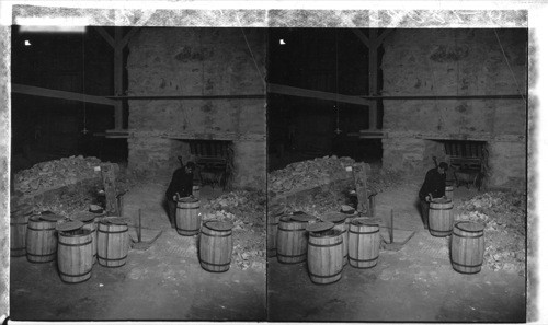 Packing Barrels of Lime, Rockland, Maine