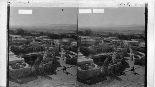 N.W. from Bethlehem to the distant Hill of Moreh, Palestine