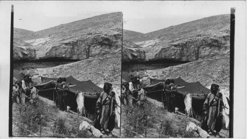 A Bedouin home - land of Beersheba. Palestine