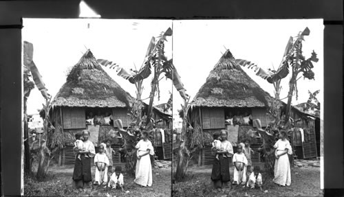 Philippine Islands. A Filipino Home Near Manila