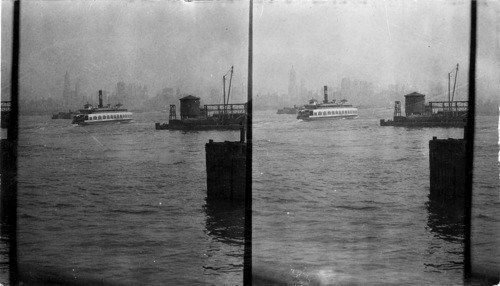 From Deck of Ferry looking toward New York City