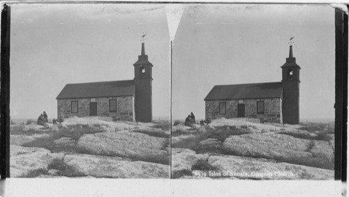 Star Island Gospart Church - Isle of Shoals, N. H. Stone - 1685 - [Gosport]