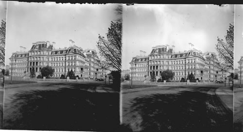 State War and Navy Building where national business vast importance goes on. Washington D.C