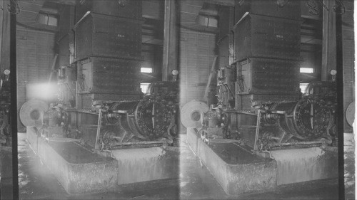 Grinding Machines, Showing Pulp Coming Out. Canada Pulp Wood Co., Fort William, Ont