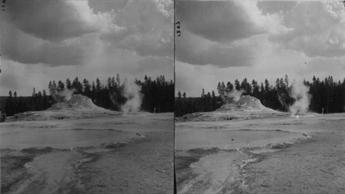 Castle Geyser Cone and Diana's Pool, Upper Geyser Basin