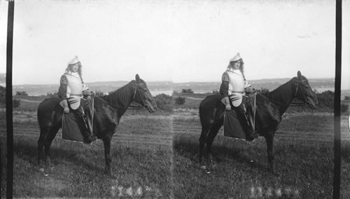 On Horseback. Quebec, Canada