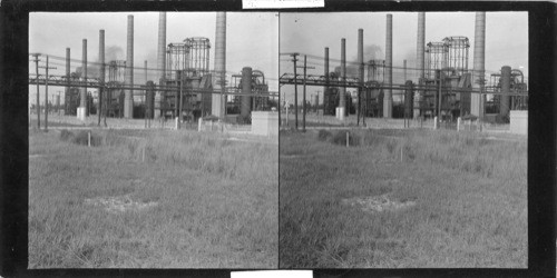 New type pressure stills Gulf Refining Co. Port Arthur, Texas as seen fro 16th St