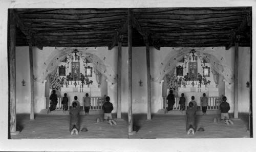 Interior of Mission Chapel at Zaragoze, Mexican