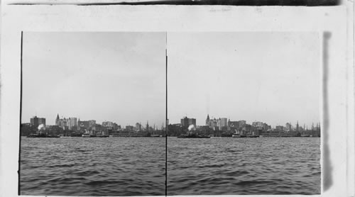 New York from a Hamilton Ferryboat