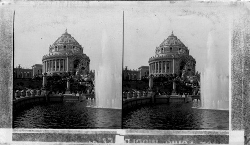 Festival Hall, Grand Stairway and Cascade Gardens. St. Louis World's Fair