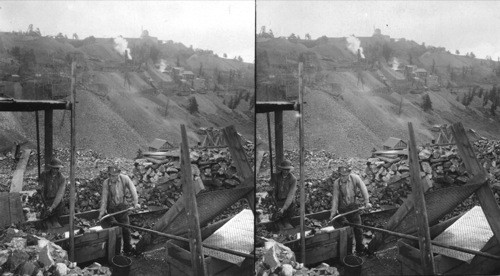 Nightingale Mine, Bull Hill, earth's richest gold field, Cripple Creek; Colorado