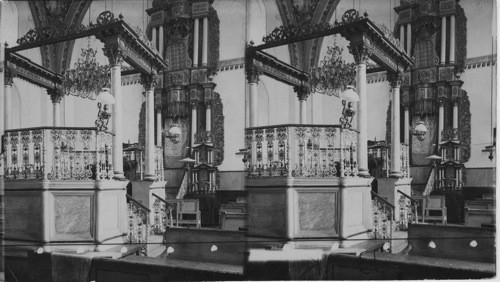 Interior of Jewish Synagogue, Jerusalem