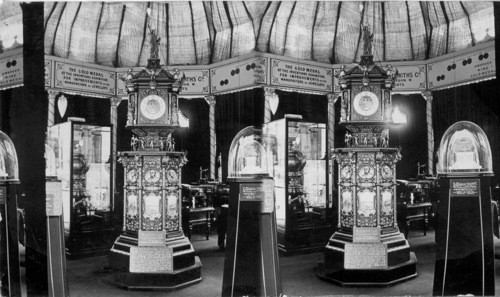 The Great Exposition Clock, Value $40,000. Liberal Arts Building, Worlds Columbian Exposition