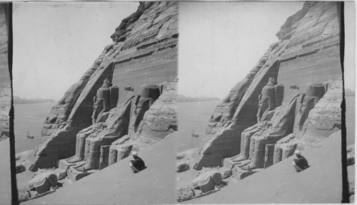 Ksar Ibrim and a Nile vista N.N.E. in Lower Nubia. Egypt