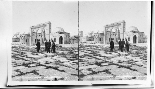 North Gate of Temple Area, Jerusalem. Palestine