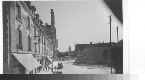 Soissons. Reconstruction work greatly retarded. France