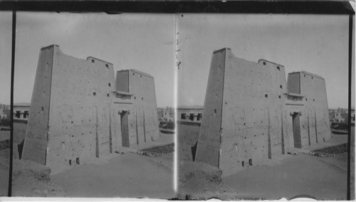 Exterior of Temple of Horus Edfu, Egypt